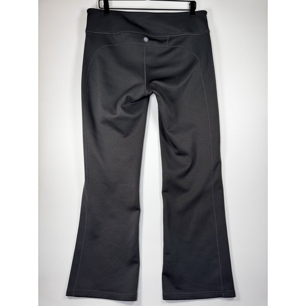 Athleta Pants Womens Large Gray Flare Yoga Activewear Stretch Gym Style‎ 790992 - Picture 3 of 14